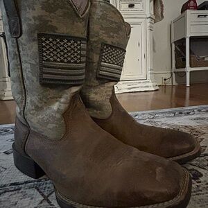 Ariat Men's American Flag Cowboy Boots Size 9.5